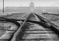 Acceso al museo Auschwitz-Birkenau